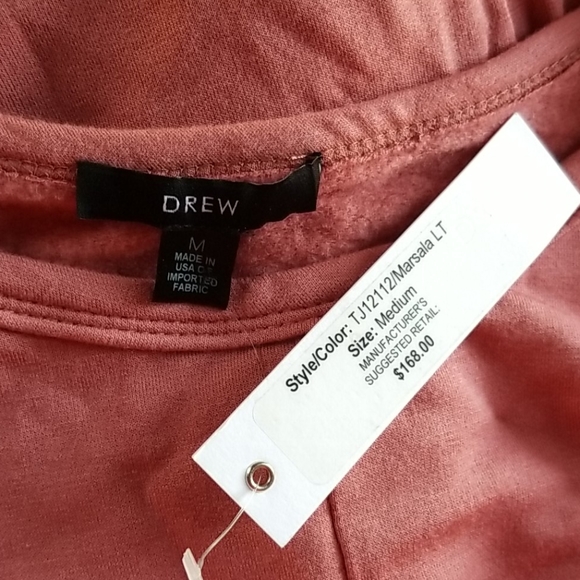 DREW Anthropologie Marsala LT Front Knot Shirt - Picture 5 of 5